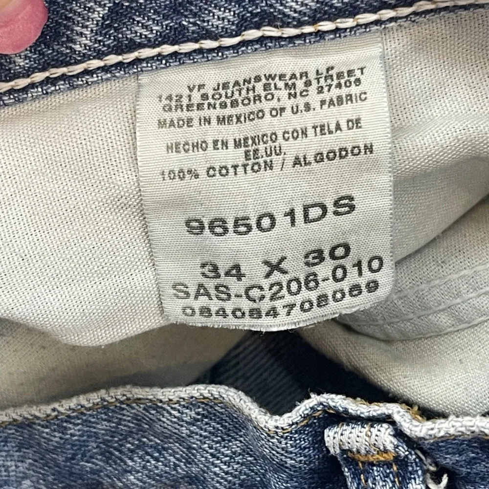 Wrangler Authentic Jeans Mens 33x30 Blue Excellent Straight Leg 96501DS Heritage